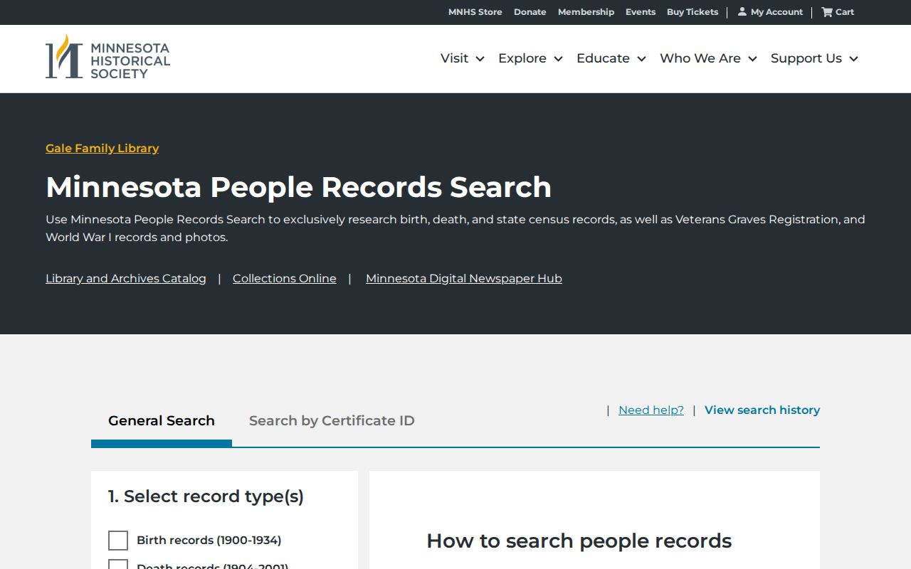 Maple Grove city directory companion search in MNHS People Records