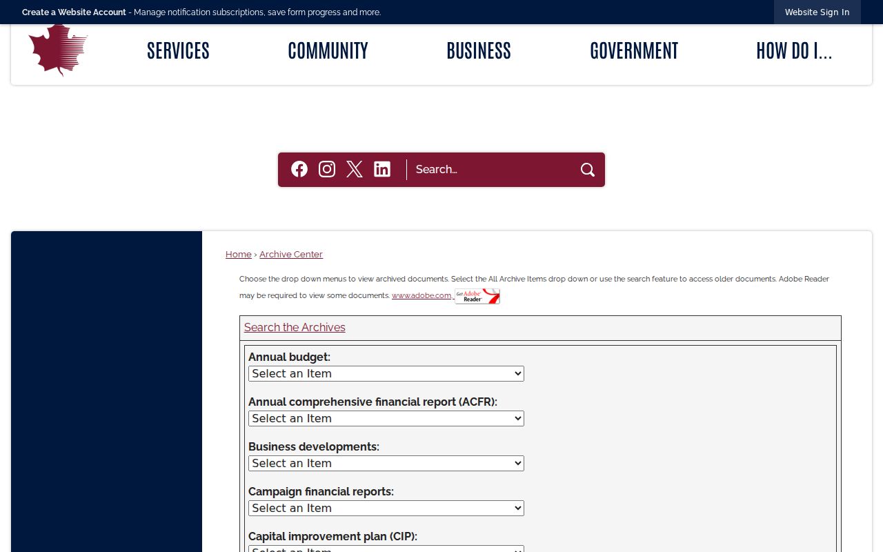 Maple Grove neighbors research using the Maple Grove Archive Center search controls