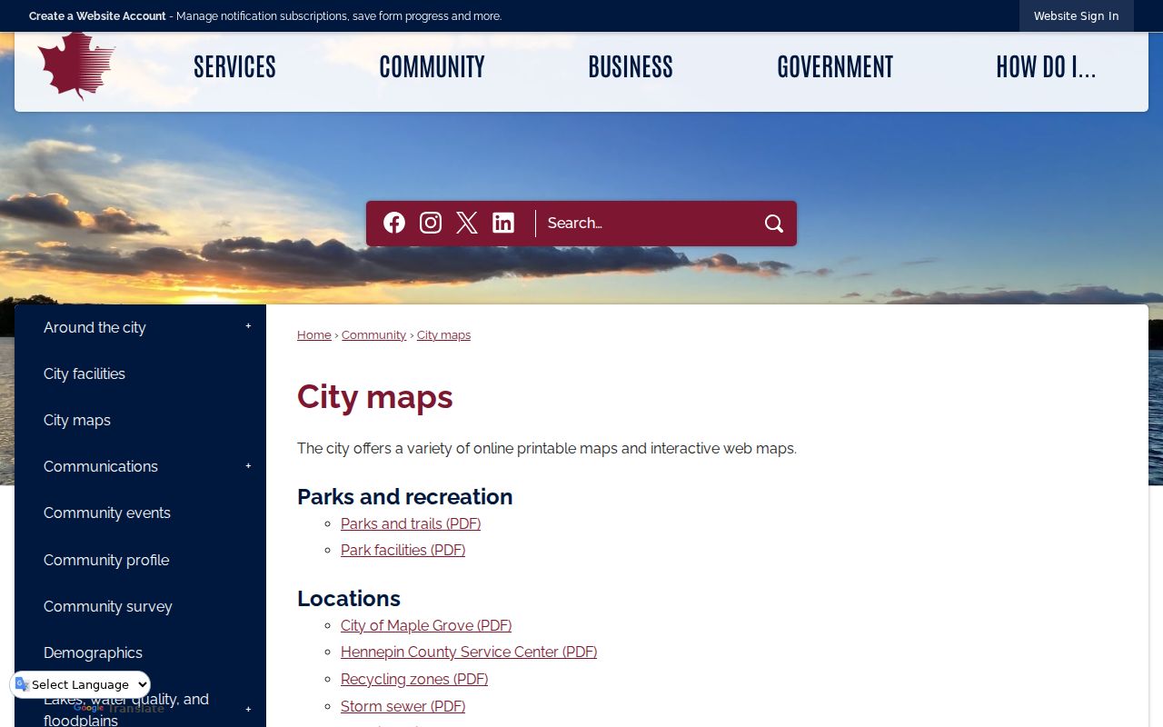 Maple Grove ZIP code directory city maps hub for postal boundary checking